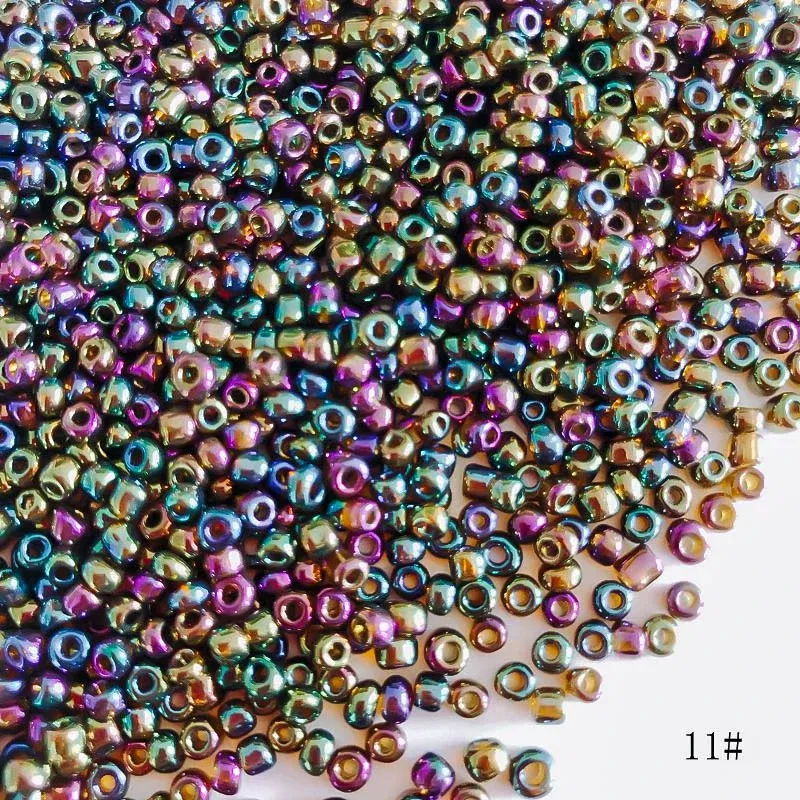 Color: Lavender, Item Diameter: 2mm - 2mm 3mm 4mm Glass Seed Loose Beads Small Charms DIY Craft Bracelet Beads for Jewelry Making Supplies Necklace Accessories