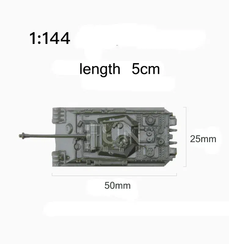 Color: PURPLE - 1/144 4D Classic Tank Model WWII Tiger Leopard US GER CHN USSR RUS Finished Model Sand Table Plastic Tanks Toy