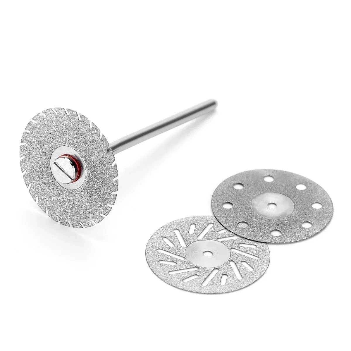 Color: Red - 5 Pcs Dental Lab 0.20mm Ultra-thin Diamond Cutting Disc Double Sided Disk For Separating Polishing Ceramic Crown Plaster