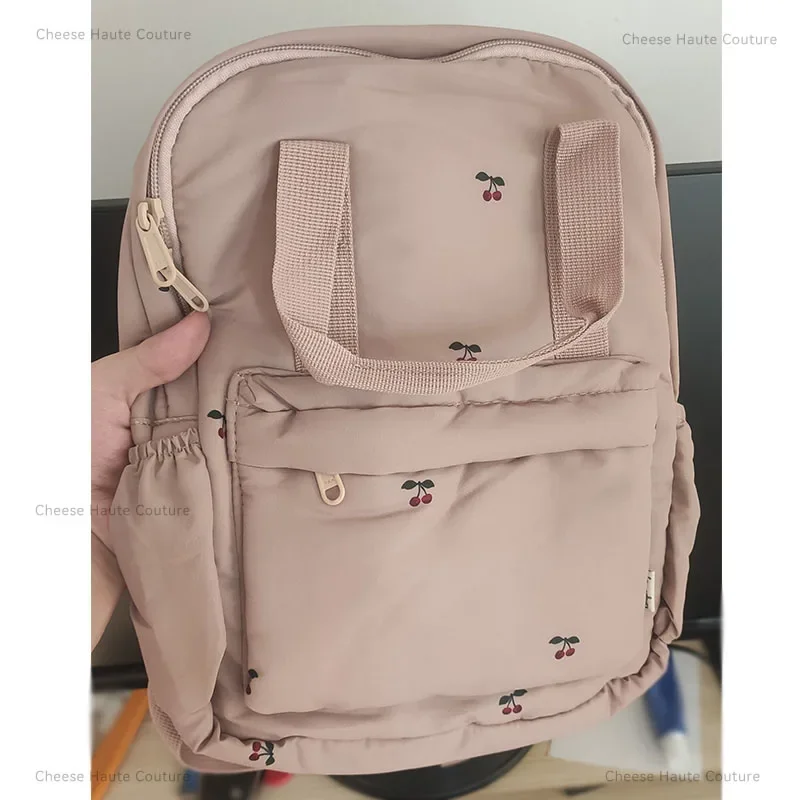 Color: Green - KS Baby Backpack 2024 New Kids Schoolbag Kindergarten Bags Brand Traveling Mom Cherry Lemon Children's Boys Girls Storage