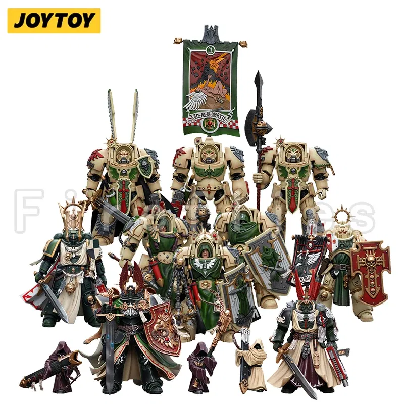 Color: WHITE - 1/18 JOYTOY Action Figure 40K Dark Angels Figures Anime Model Gift