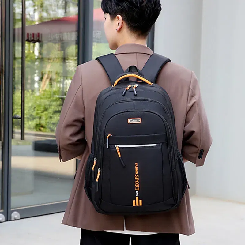 Color: Blue - 2024 New Large Capacity Oxford Cloth Leisure Travel Backpack College Students Backpack Fashion Business Laptop Backpack
