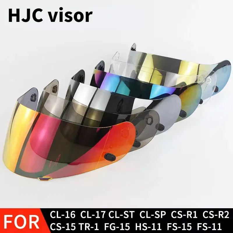 Color: Clear - Helmet Visor for HJC CL16 CL17 CLST CLSP CSR1 CSR2 CS15 TR1 FG15 HS11 FS15 Helmet Shields Uv Protection Capacete Accessories