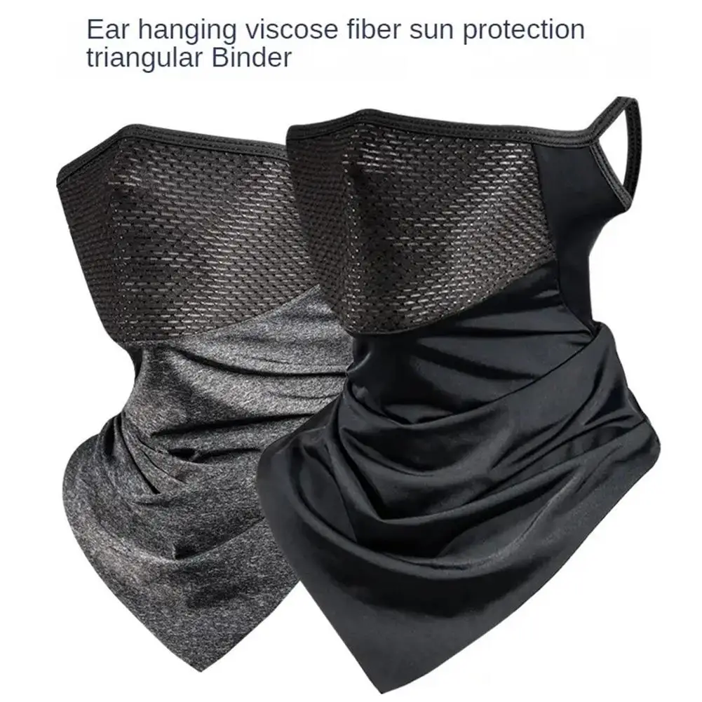 Color: Red, Ships From: CHINA - Breathable Sun UV Protection Hiking Outdoor Sport Cycling Wind Sun Protection Triangle Ear-hook Mask Cycling Sun Protection Mask